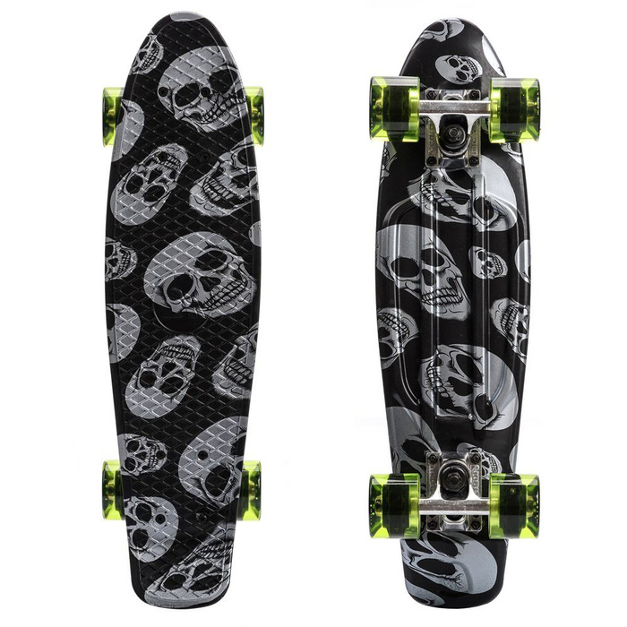 Deskorolka Meteor Multikolor Skulls