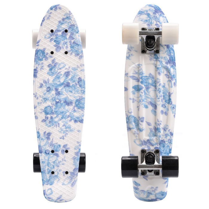 DESKOROLKA METEOR MULTIKOLOR FLOWERS white