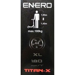 HULAJNOGA TITAN-X BIAŁA 180MM ENERO