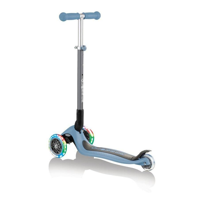 Hulajnoga 3-kołowa Globber Primo Foldable Lights/ Ash Blue  432-200-2