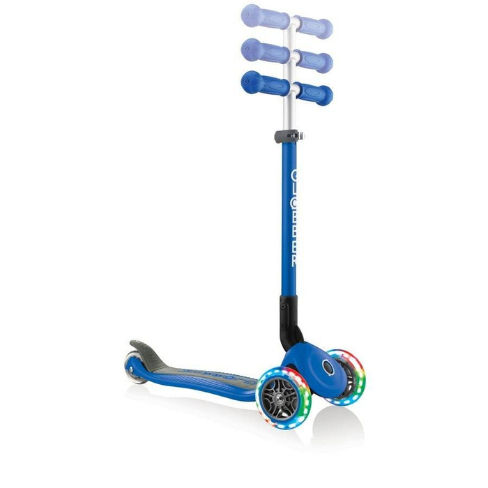 Hulajnoga 3-kołowa Globber Primo Foldable Lights / Navy Blue 432-100-2