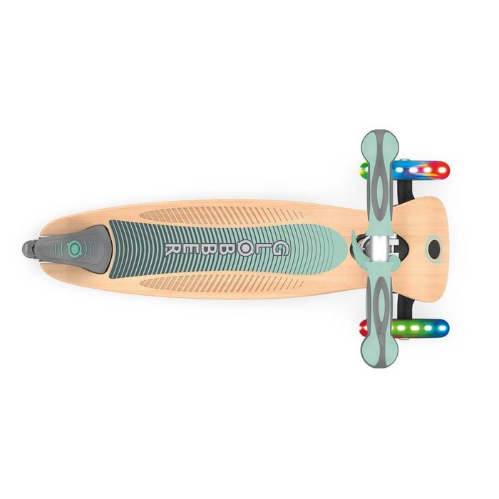 Hulajnoga 3-kołowa Globber Primo Foldable Wood Lights 436-206 Pastel Green